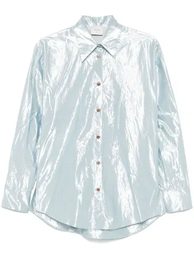 Alysi Lamé Shirt In Blue