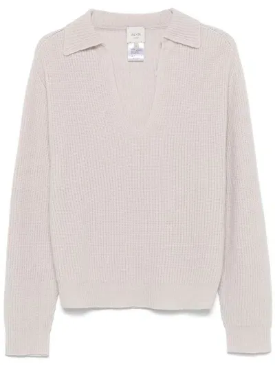 Alysi Merino-wool Sweater In Neutrals