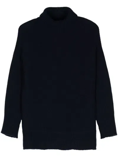 Alysi Roll-neck Jumper In Blue