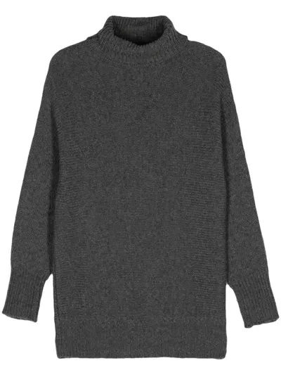 Alysi Roll-neck Jumper In Grey