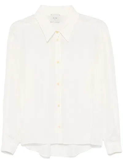 Alysi Silk Shirt In White