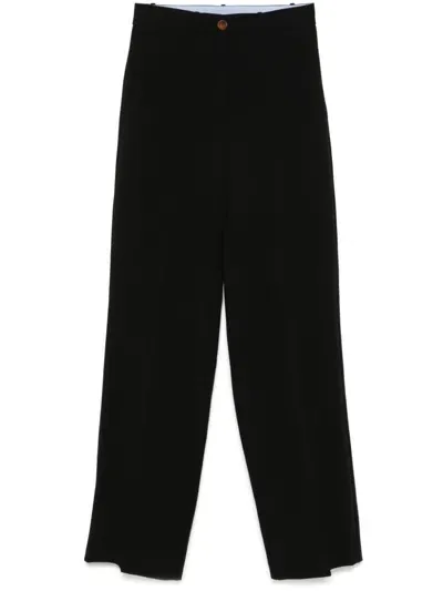 Alysi Straight-leg Trousers In Black