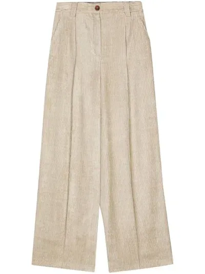 Alysi Straight-leg Trousers In Beige