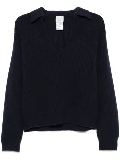 Alysi V-neck Sweater In Blue