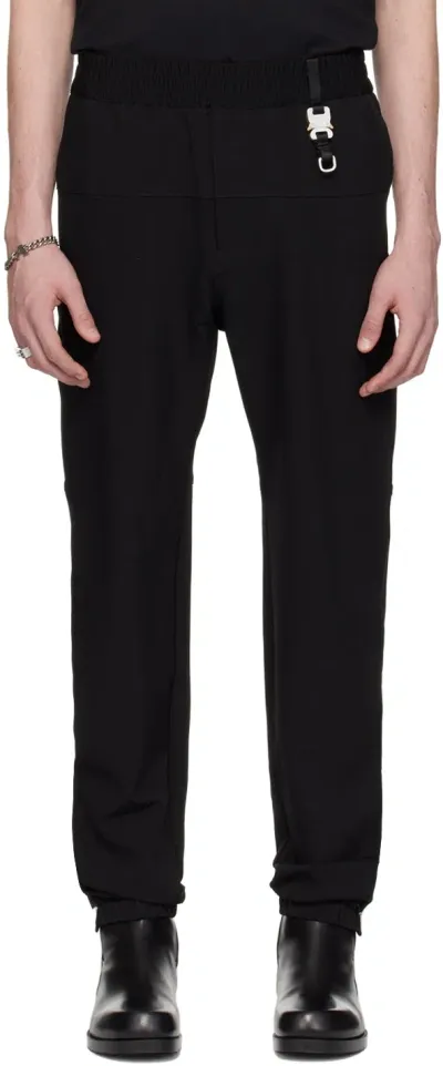 Alyx Black Buckle Track Pants In Blk0001 Black