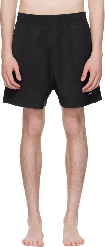 Alyx Black Embroidered Swim Shorts