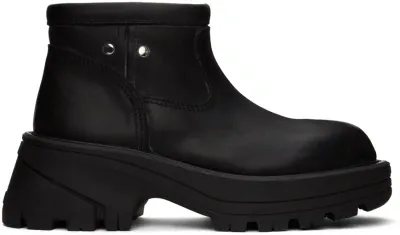 Alyx Black Low Top Work Boots In Blk0001 Black