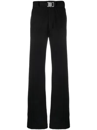 Alyx Buckle-waist Straight Trousers In Schwarz