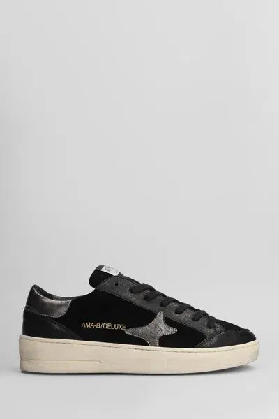 Ama Brand Sneakers In White Suede And Leather