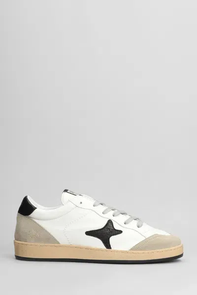 Ama Brand Sneakers In White Suede And Leather