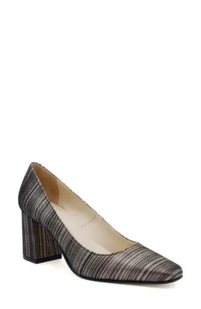 Amalfi By Rangoni Falco Block Heel Pump In Pewter Jeans