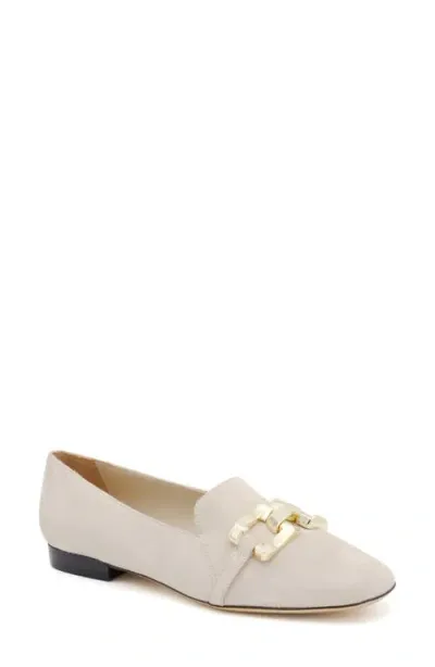 Amalfi By Rangoni Galatea Bit Loafer In Beige Cashmere/gold Chain