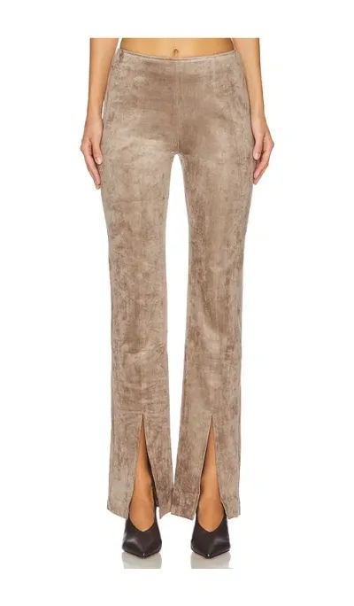 Amanda Uprichard Tavira Pants In Taupe