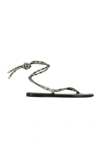 Amanu The Kilimanjaro Python Leather Sandals