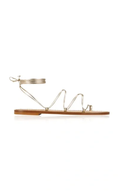 Amanu The Serengeti Metallic Leather Sandals