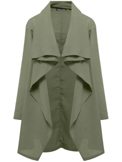 Amapô Draped Coat In Green