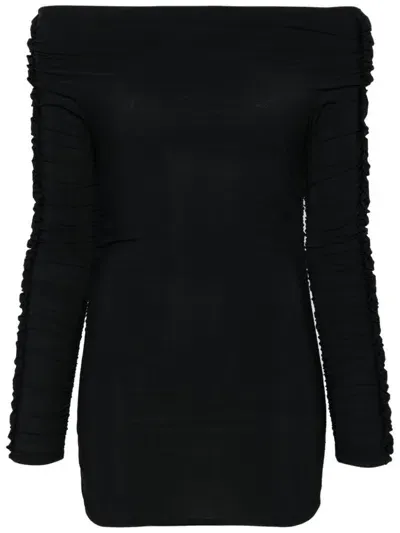 Amazuìn Eileen Off-shoulder Top In Black