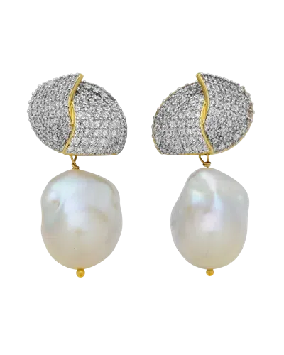 Amber Sceats Dalila Earrings In Cloud Grey