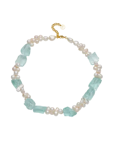 Amber Sceats Dunia Necklace In Cloud Grey