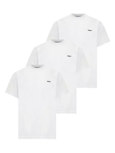 Ambush Logo Detailed Pack Of Three T In White