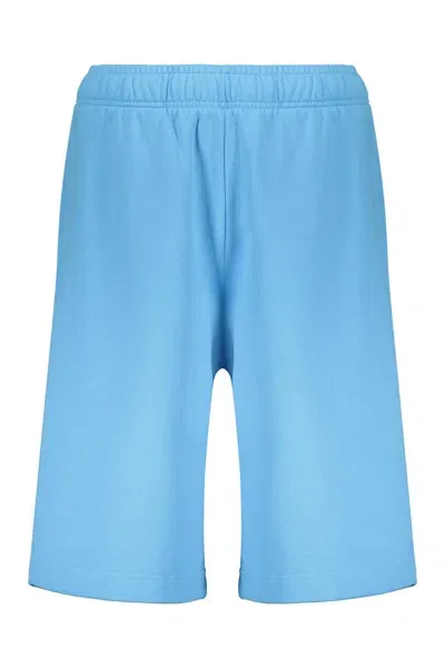 Ambush Cotton Bermuda Shorts In Light Blue