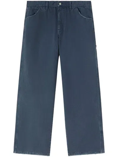 Ambush Cotton Straight-leg Trousers In Blue