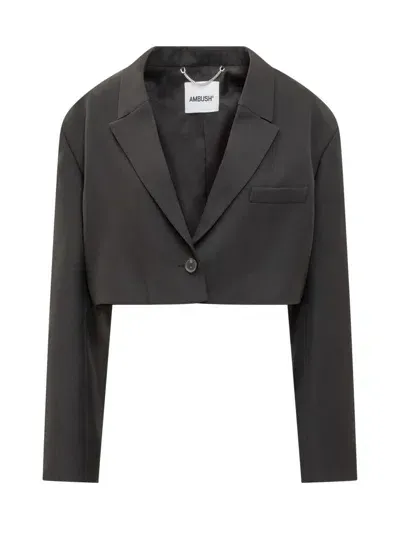 Ambush Cropped Blazer In Black