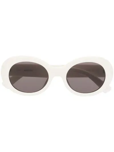 Ambush Kurt Oval-frame Sunglasses In White