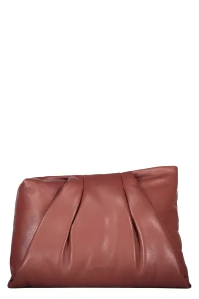 Ambush Leather Clutch In Brown