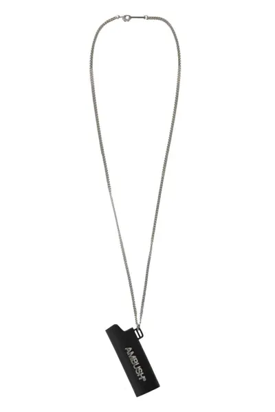 Ambush Lighter Case Necklace In Black