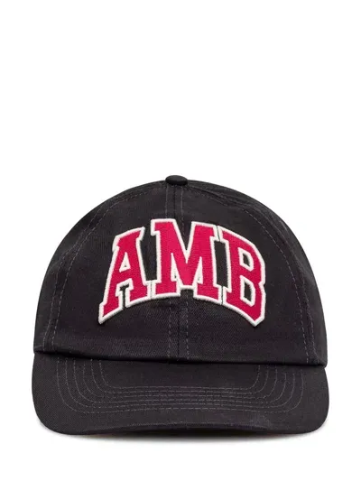 Ambush Logo Embroidered Baseball Cap In Black