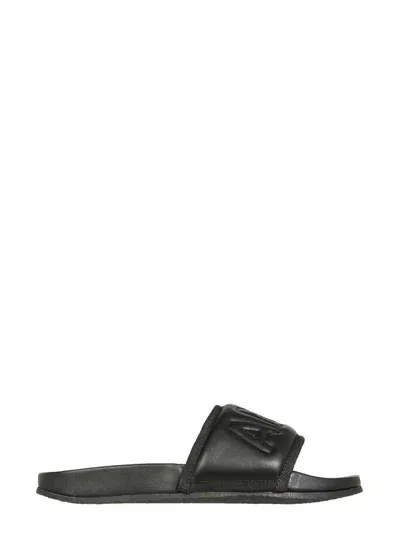 Ambush Logo Padded Slides In Black