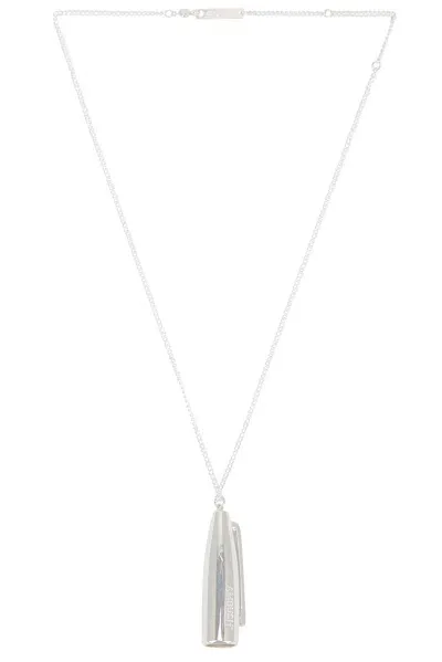 Ambush Market Cap Charm Necklace In Silver