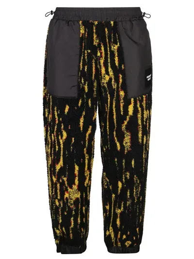 Ambush Man Pants Black Size L Polyester, Acrylic In Yellow