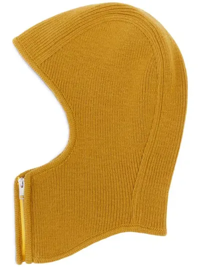 Ambush Ribbed-knit Balaclava In Gelb