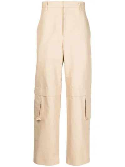 Ambush Worker Straight-leg Cargo Trousers In Neutrals