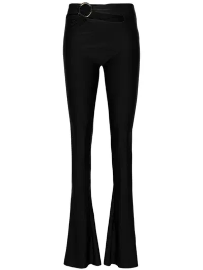 Amen Ring-embellished Leggings In 009 Black