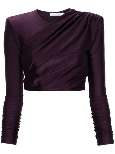 Amen Ruched Top In Purple