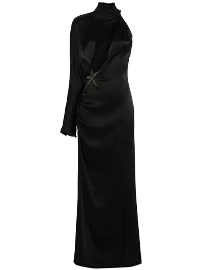 Amen One-shoulder Gown In Black