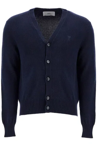 Ami Alexandre Matiussi Cashmere Cardigan For In Blue