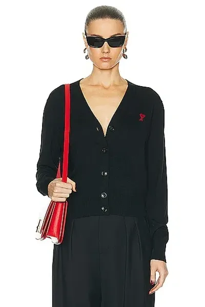 Ami Alexandre Mattiussi Adc Cardigan In Black