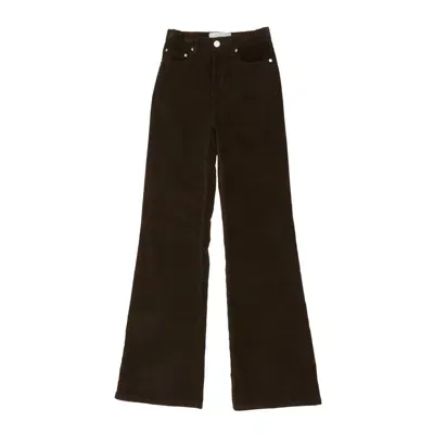 Ami Alexandre Mattiussi Ami Corduroy Flare Fit Trousers In Brown