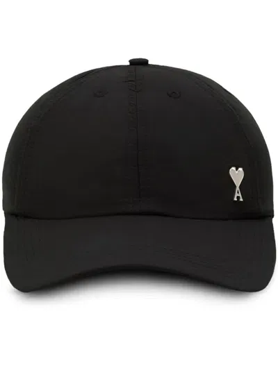 Ami Alexandre Mattiussi Ami De Coeur Baseball Cap In 001 Black