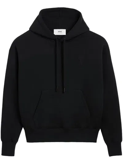 Ami Alexandre Mattiussi Ami De Coeur Hoodie In Black