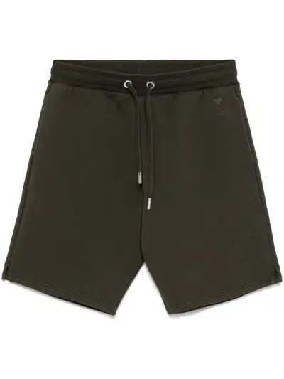 Ami Alexandre Mattiussi Ami De Coeur Track Shorts In Brown