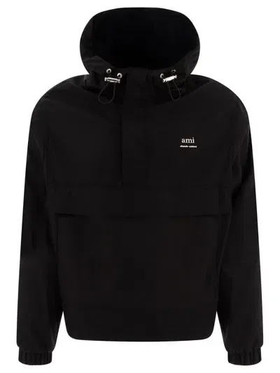 Ami Alexandre Mattiussi Ami Paris "" Windbreaker In Black