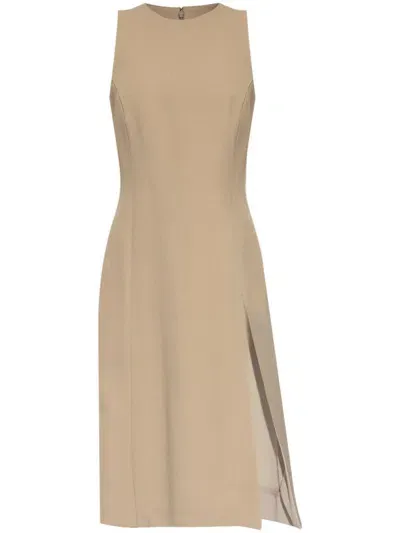 Ami Alexandre Mattiussi Ami Paris Dresses In Taupe/beige