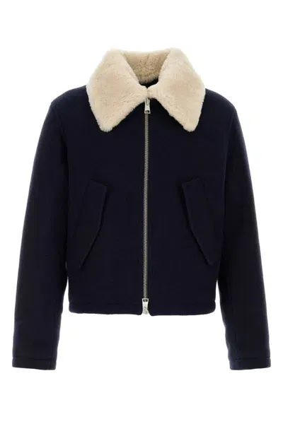 Ami Alexandre Mattiussi Ami Paris Jackets And Vests In Navy Blue