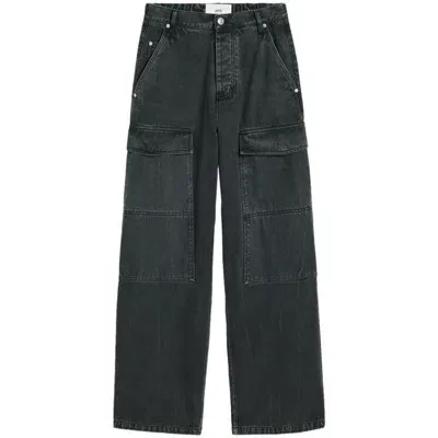 Ami Alexandre Mattiussi Ami Paris Jeans In Black