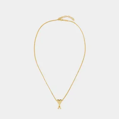 Ami Alexandre Mattiussi Ami Paris New Adc Necklace In Gold